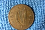 1967 Irish penny 1d pingin