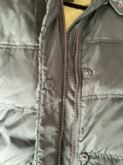 puffer jacket feather & down juicy couture hooded jacket medium