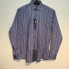 BNWT Remus Uomo Tapered Fit Mens Size Large Long Sleeve Shirt