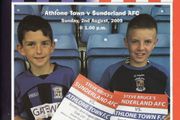 2009 Athlone Town v Sunderland Pre-Season Friendly Programme