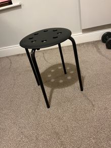 IKEA Marius Black Stool