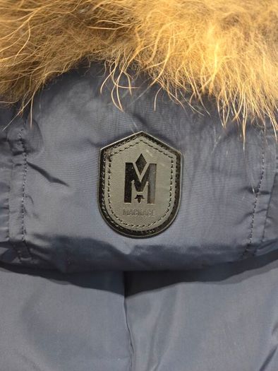 Mackage Adali Down Jacket Navy Size L Fur Trim Collar