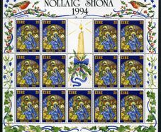 1994 Ireland Christmas Commemorative Stamp Sheetlet Mint Never Hinged (MNH)