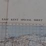 East Kent War Office WW11 Cloth Ordanance Map Image 3