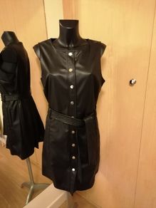Women's Leather Reduced Dress Nwt Size 16