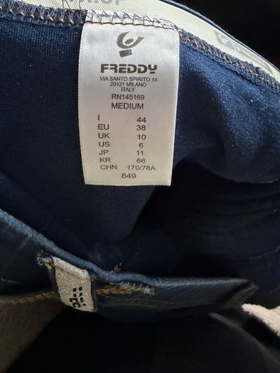 Freddy WR.UP shaping skinny jeans In mid blue Size UK 10 / EU 38