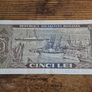 Romania, 5 Lei 1966 banknote, circulated - free standard postage Image 2