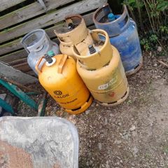 empty gas bottles