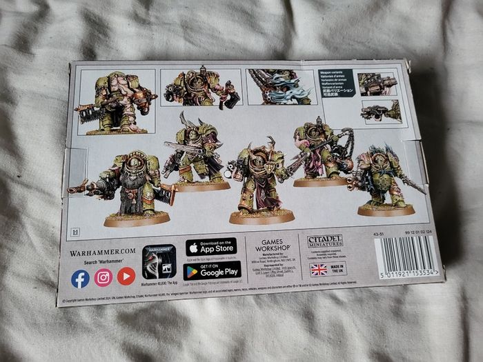 Games Workshop Warhammer 40k Death Guard Blightlord Terminators