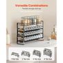 Spice Rack Organizer for Cabinet, 4 Tie Stackable Seasoning Organizer, Spice Jars Kitchen Storage for Countertop Kitchen Pantry Cupboard, 15.8x10.7 in Image 2