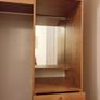 Pine finish Combination wardrobe with hanging  space, closed & open shelving, mirror, 3 lower drawers Image 5
