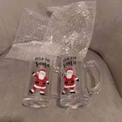 2 luxury christmas santa mugs