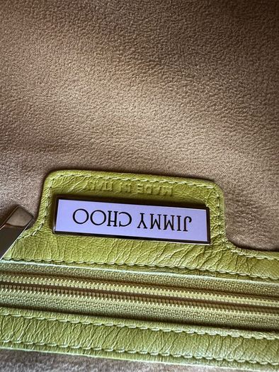Jimmy Choo studded suede and leather hobo