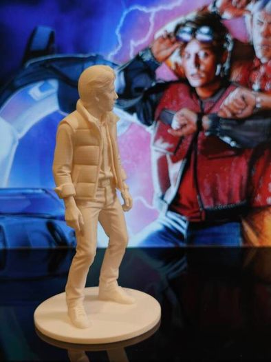 3D Printed Marty McFly From Back To The Future Figurine 80s