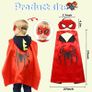 Hulk Avengers Superhero Capes for Kids Children Halloween Cool Halloween Costume Cosplay Festival Party Supplies Favors Dress Up for 3-12 Year Old Boys Girls Image 2