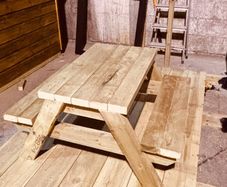 Childrens picnic bench
