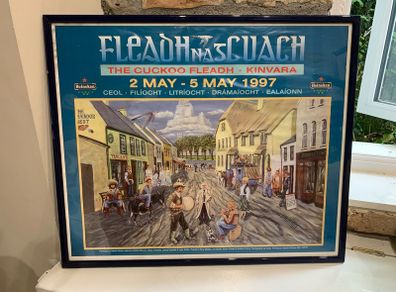 Original Vintage poster Galway Kinvara Cuckoo Fleadh 1997