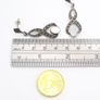 925 Vintage Sterling Silver, Marcasite & Mother of Pearl Drop Earrings Image 9