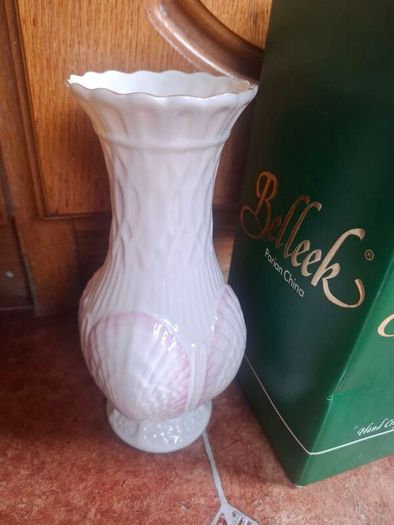 Belleek Vase & box