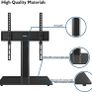 Universal Table Top Pedestal TV Stand with Bracket for 26 55 inch LCD/LED/Plasma TVs Height Adjustable TV stand with 8mm Tempered Glass Base And Cable Management Holds 40 KG And Max VESA 400x400mm (FREE POSTAGE) Image 2