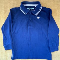 Next baby boy navy top with collar 18-24m