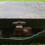 Vintage Suitcase from the 1940s, Wooden Travel Case Image 8