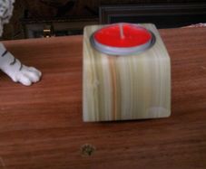 onyx candle holder