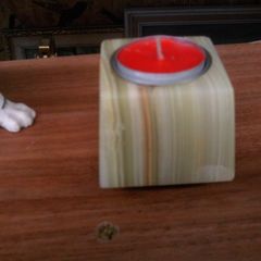onyx candle holder