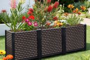 Raised Garden Bed 200L Self-Watering 50cm Deep Outdoor Planter Box with Drainage Holes for Flowers, Vegetables &amp; Patio Gardening