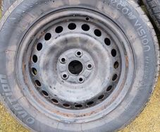 4,  16" Tyres on steel rims, on car for only 100kms on them.