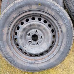 4,  16" Tyres on steel rims, on car for only 100kms on them.