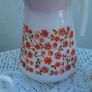 Vintage  1970s Arcopal France Milk Glass Jug and Cups Set Image 5
