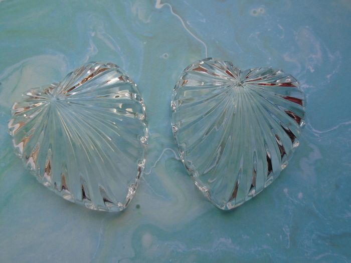 Glass heart box,Trinket box, Glass box