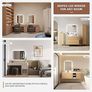 LED Bathroom Mirror with Lights, 450  600 MM Light up Backlit Mirror Bathroom Anti Fog Illuminated Mirrors Dimmable Switch with 3 Colors,Horizontal/Vertical Image 7