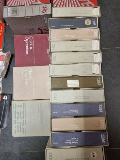 Vintage IBM Microsoft Lotus Novell Software Manuals  Binders Job Lot 1980s 90s