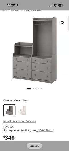 Ikea Hauga storage combination