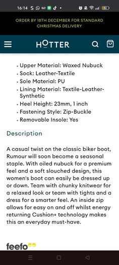 Ladies black boots size 7