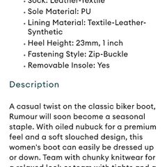Ladies black boots size 7