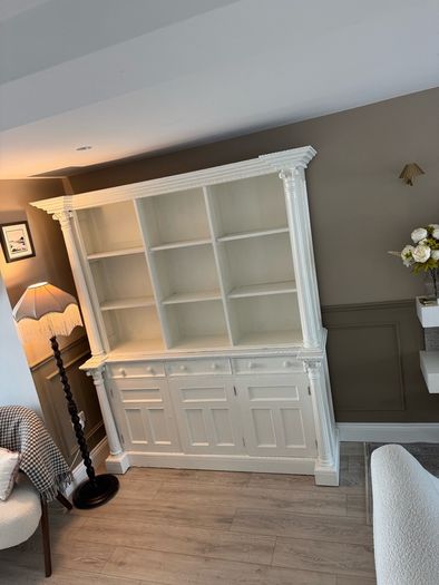 Solid Wood Antique Dresser/ Cabinet/ Bookshelves in Farrow and Ball