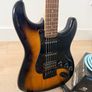 Squier stratocaster by fender, Boss amp and accessories Image 2
