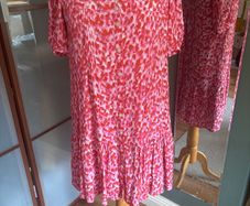 Brand New Whistles Blurred Strokes Flippy Dress - Size 8 - Free Post