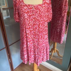 Brand New Whistles Blurred Strokes Flippy Dress - Size 8 - Free Post