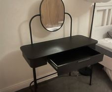 dress table with mirror and drawer