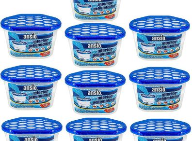 Dehumidifier Disposable Pack of 10 Room Moisture Absorber Condensation Remover De Humidifiers for Damp, Mould in Home, Bathroom, Window, House, Kitchen, Wardrobe, Bedroom Interior Moisture Traps