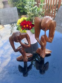 Retro African Thinker statue ( Pair)