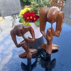 Retro African Thinker statue ( Pair)
