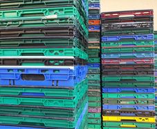 Stacking storage crates/boxes with handles - Free Delivery in Carlow - 2 euro each.