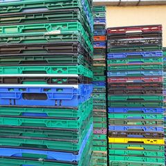 Stacking storage crates/boxes with handles - Free Delivery in Carlow - 2 euro each.