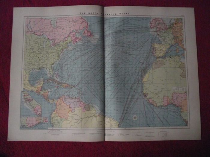 30 X Maps & Charts from Philip's Mercantile Marine Atlas of the World - Fourth Edition 1913
