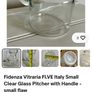 vintage Italian small glass pitcher Image 3